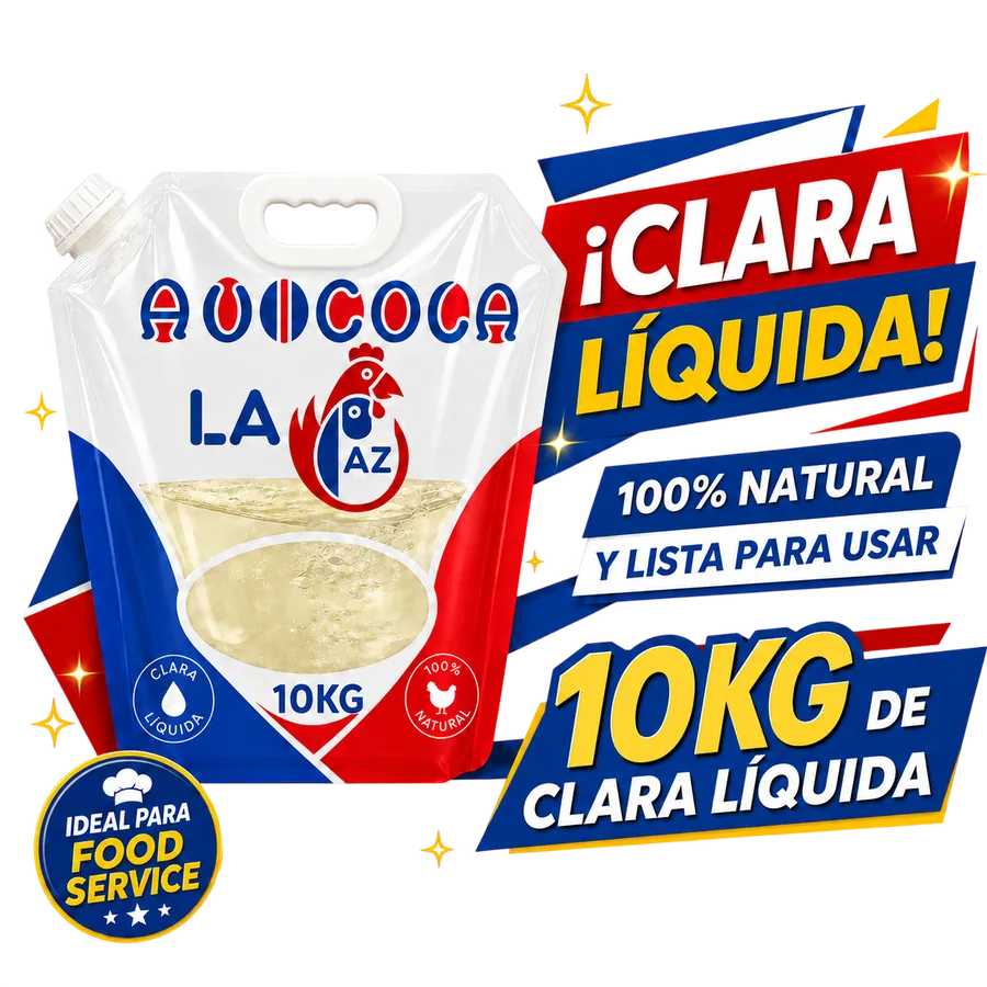 Clara líquida 10 kg Avícola La Paz — 100% natural
