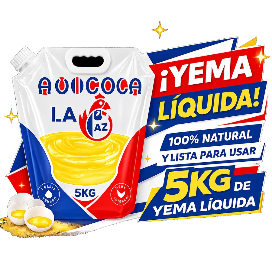 Yema líquida 5 kg Avícola La Paz — 100% natural, pasteurizada